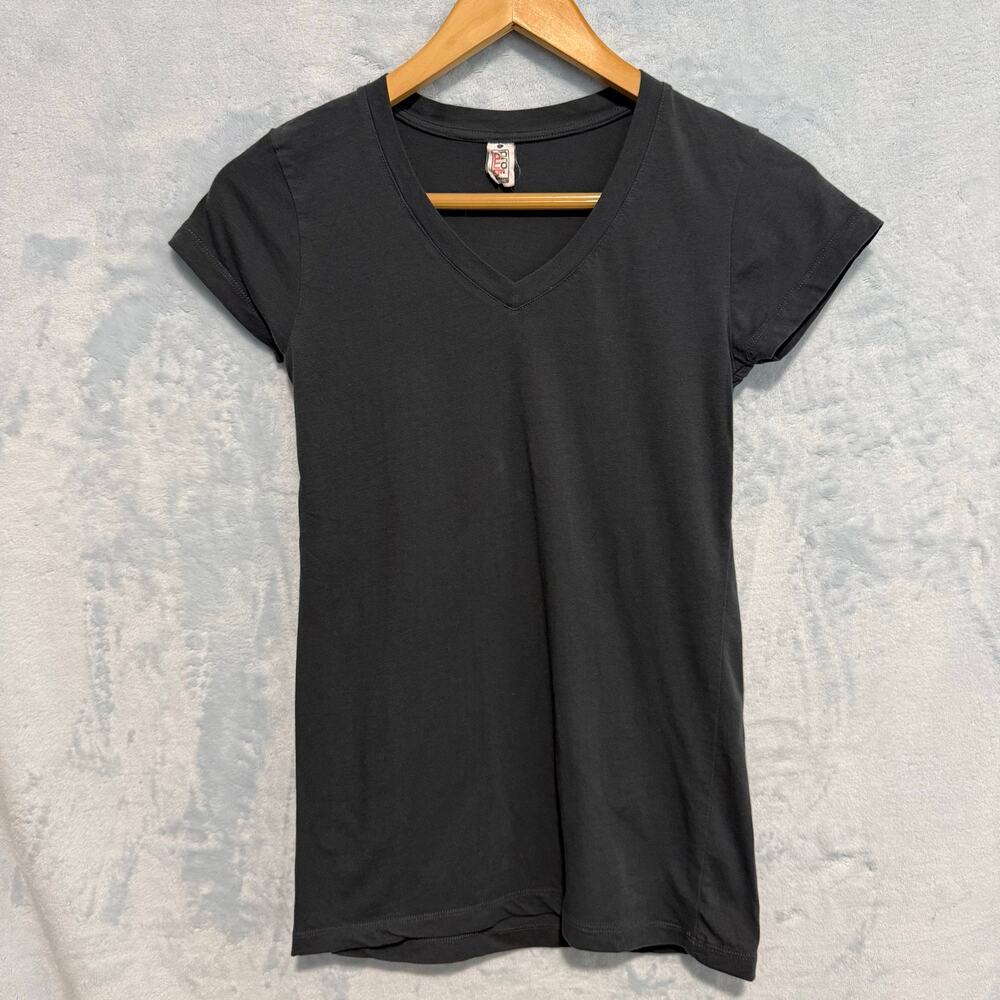 Pro Club Ladies Black Short Sleeve Crew Neck T-Shirt Size L Basic Tee